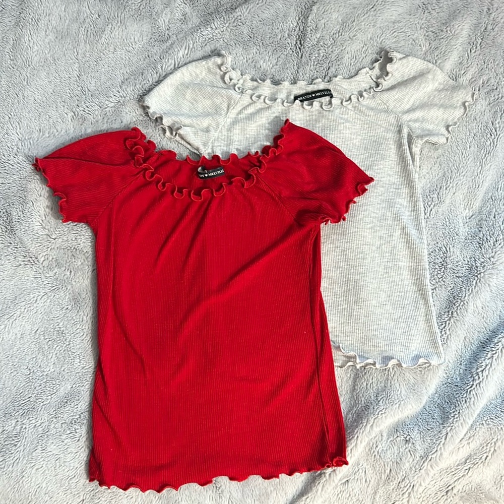 Brandy Melville scrunched tops